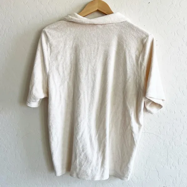 Aritzia Wilfred Free Sunny Shirt Short-sleeve terry button-up - Image 3