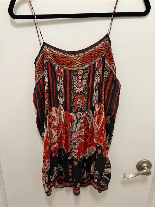 Isabel Marant Étoile Mixed Print Boho Cami Tank Top - Image 5