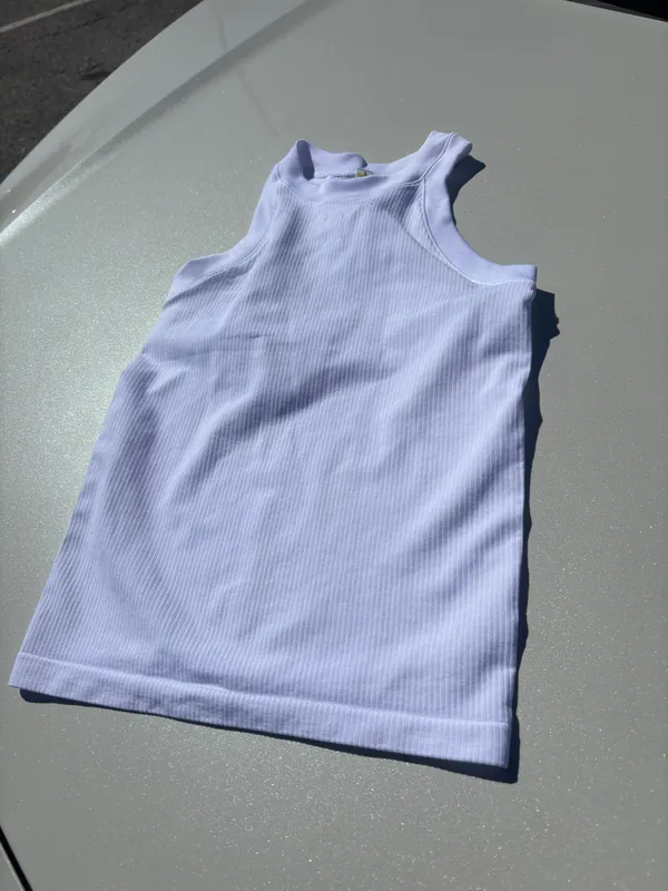 Athleta NWT   White Tank Razorback XS - Image 4