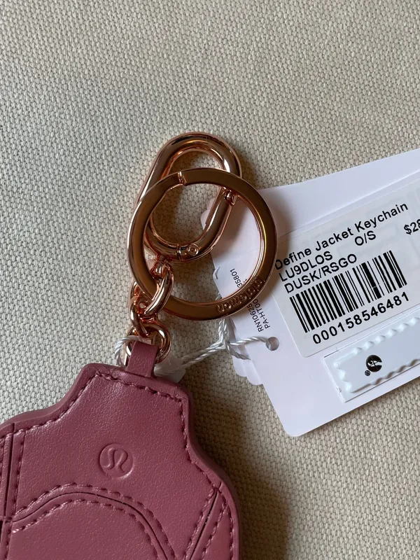 Lululemon Define Jacket Keychain - Dusk/Rose Gold - Image 8