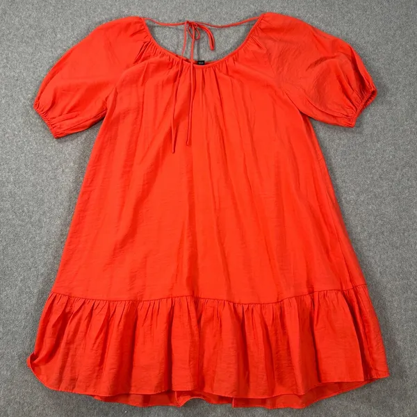 Ann Taylor Tie Back Flounce Shift Dress Women's Petite Small Short Sleeve New - Image 8