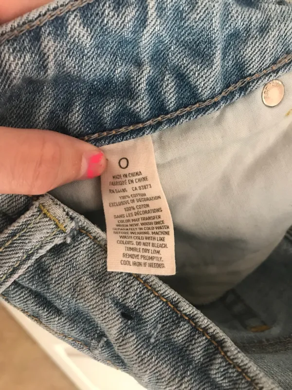 Jean Shorts Blue Size 0 - Image 3