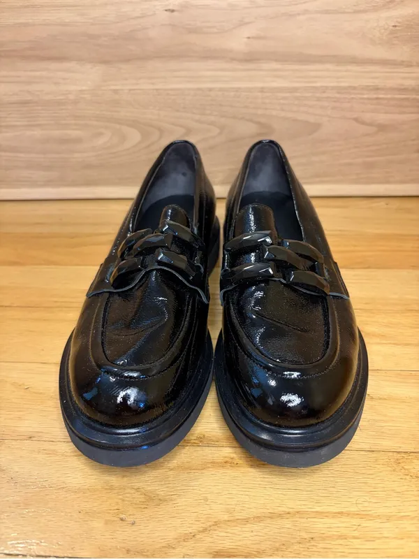 Ron White Women's Annora Black Patent Leather Loafers - Size 36 - Image 3