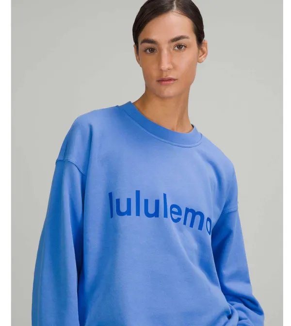 Lululemon Perfectly Oversized Crew *Graphic Blue Nile 4 - Image 5
