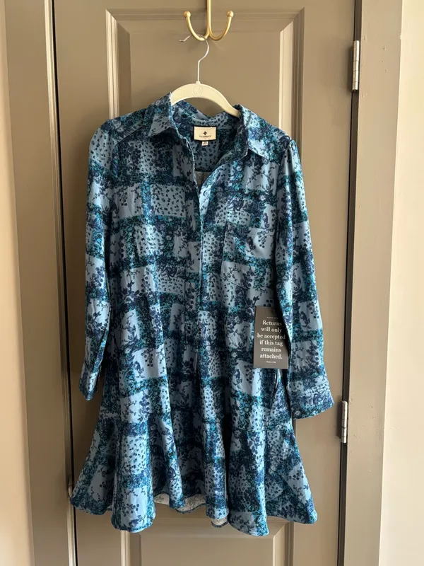 Tuckernuck Trellis Vine Crepe Callahan Shirt Dress - Image 2