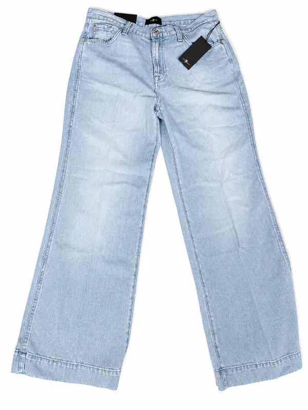 7 For All Mankind Modern Dojo Tailorless Buford Jeans High Rise Denim Women's 27 - Image 3
