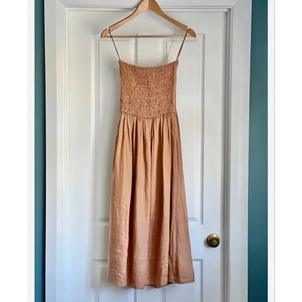 Faithful the Brand Elmarie 100% Linen Midi Dress - Image 5