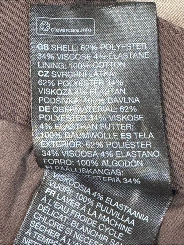 & Other Stories Brown Tailored Wide Leg Trousers EUR 36 US 4 - Image 7