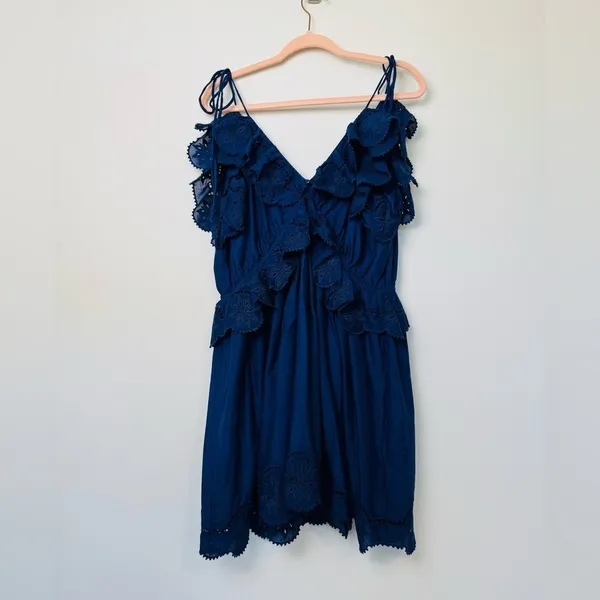 & OTHER STORIES Embroidered Strappy Mini Dress - Image 9