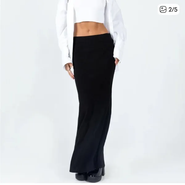 Princess Polly JODIE MAXI SKIRT black - Image 5