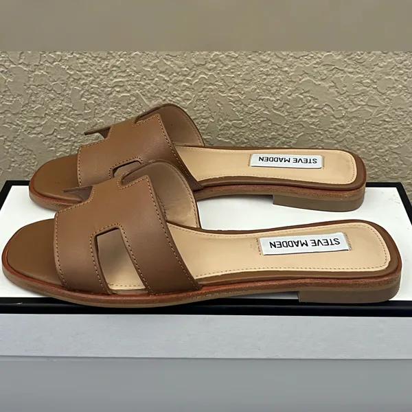 Steve Madden Women’s Hadyn Cognac Color Sandals Size -6M - Image 2