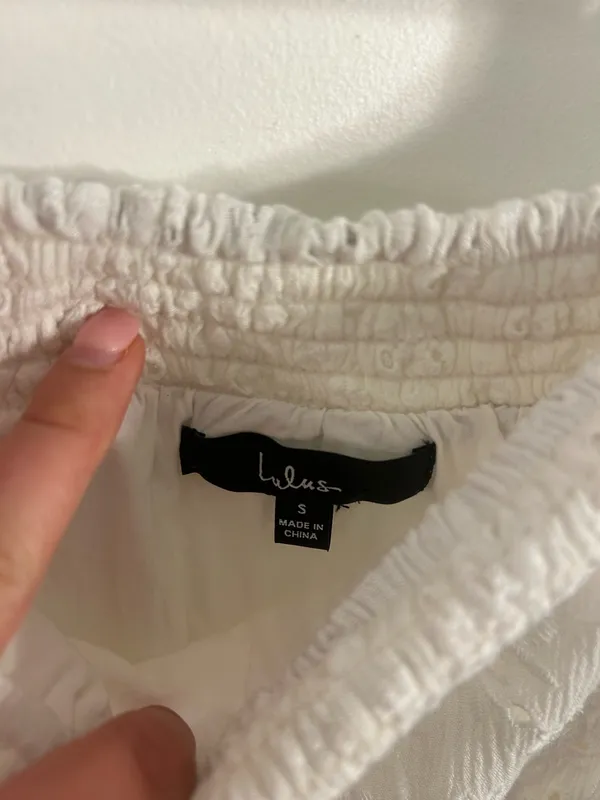 Lulus Sun Lovin’ White Eyelet Lace Tiered Mini Skirt - Image 8