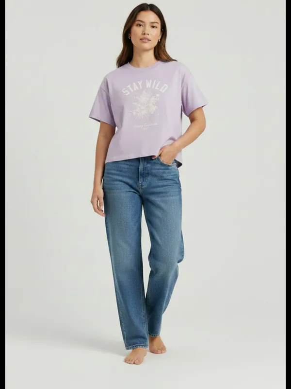 NWT Stay Wild Lavender Graphic Tee - Image 4
