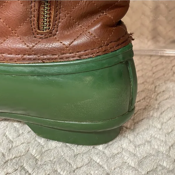 Steve Madden Women's Green Ankle‎ Rain Duck Boots size 7 Preppy - Image 10