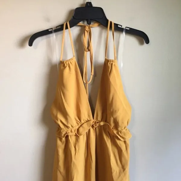 NWT FavLux medium mustard‎ maxi dress - Image 7