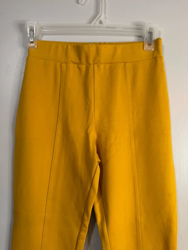 Lovers + Friends Mustard Yellow Straight Leg Pants Size XS - Image 7