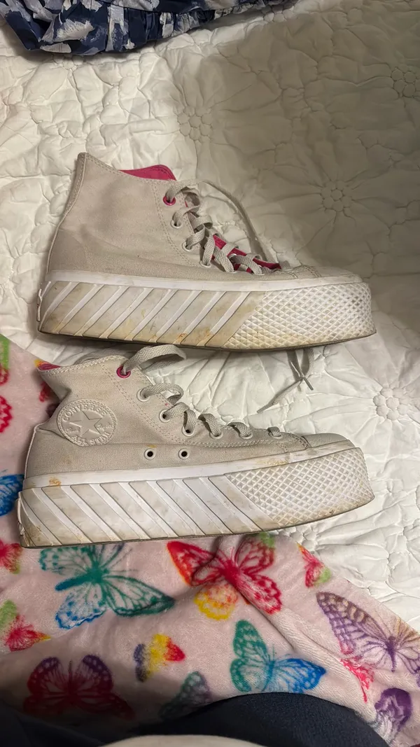 Converse Chuck All-Star Lift 2X Sneakers Taylor Pale Putty - Image 7