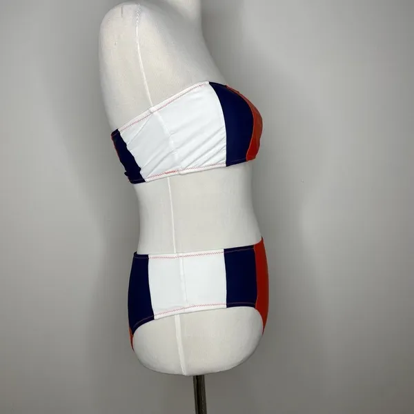 Cupshe- Red, Blue, White Strapless Bikini - Image 2