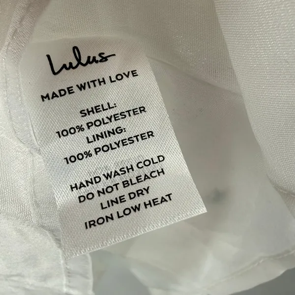 Lulus Dress Women's Size XL Ruffle Cottage NWT Be a Wildflower White Floral Mini - Image 8