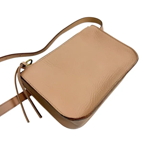 Madewell The Simple Pouch‎ Belt Bag in Linen Cream Leather - Image 4