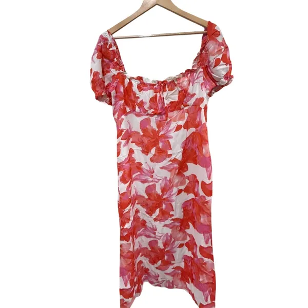 WAYF Felicity Floral Print Midi Dress Size Large‎ - Image 4