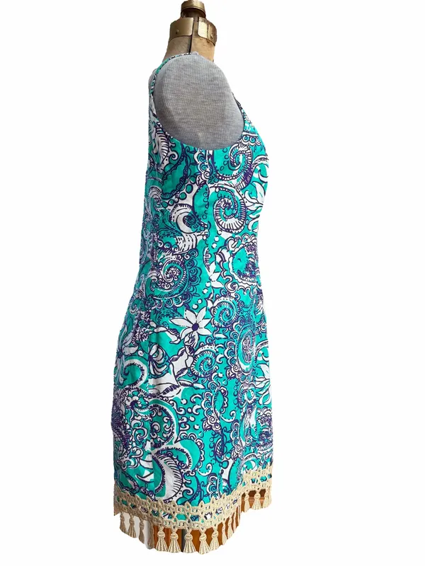 Lilly Pulitzer Eaton Shift Dress Tassel Montauk Seaside - Image 4