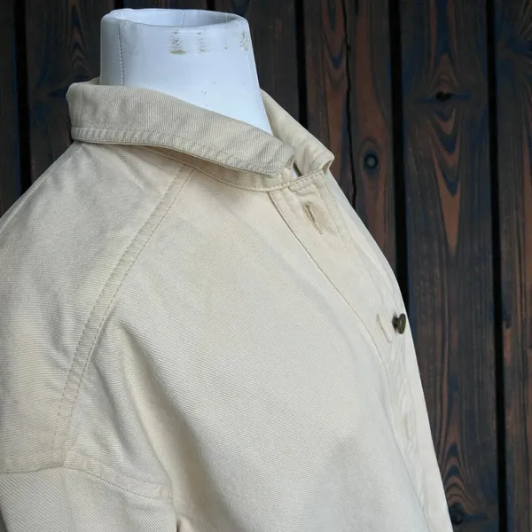 Vintage Escada Yellow Oversized Barn Coat Jacket Utility Size 34 Quiet Luxury - Image 9