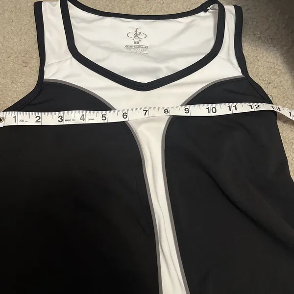 Balle De Match Tennis Dress Size S Black Athletic Sleeveless Knit Fitness USA - Image 6