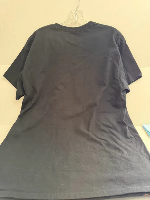 riot society Black Tee with Orange Bear Graphic - Image 3