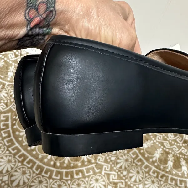 A New Day Black Loafers with Gold Accent - Image 9