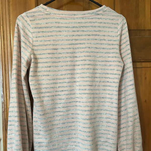 Pink and Grey Striped Cozy Long sleeve - Image 3