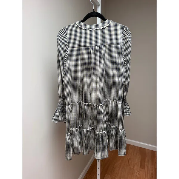 NEW Tuckernuck Pomander Place Navy Gingham Kenzie Dress Size Small - Image 8