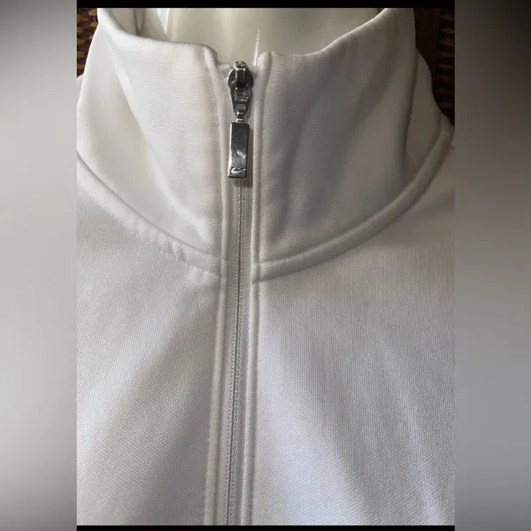 Nike golf women 1/2 zip cover-up Long sleeve size M White-Zip Pullover - Image 2