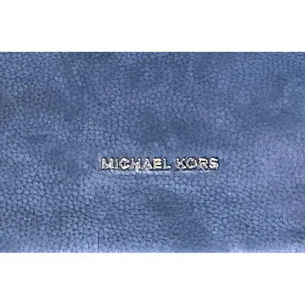 Michael Kors Nolita Medium Blue Suede Convertible Shoulder Hobo Bag 30F5GY5M2L - Image 6