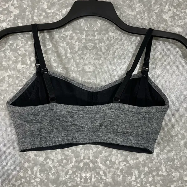 Motherhood Gray Cinched Pullover Wireless Nursing Bra - Size Small - Adjustable - Image 5