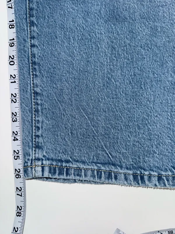 Maurices Edgely High Rise Relaxed Straight Ankle Jeans Light Wash Ripped - Image 11