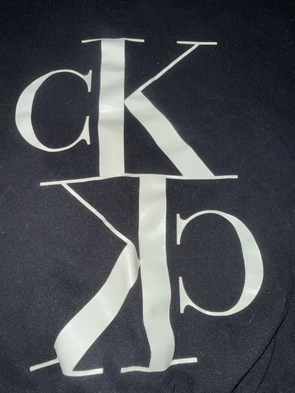 Calvin Klein Jeans Women's Black Cropped Mock Neck Sweatshirt with Monogram Logo - Image 2