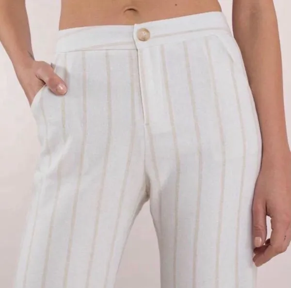 Lucca Couture Isla White Wide Leg Pants - Image 5
