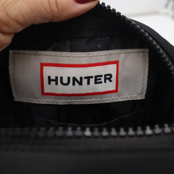 Hunter Original Nylon Crossbody Bag Black Water Resistant Festival Travel Bag - Image 5
