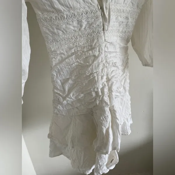 House of Chic White Embroidered Mini Dress - Image 7