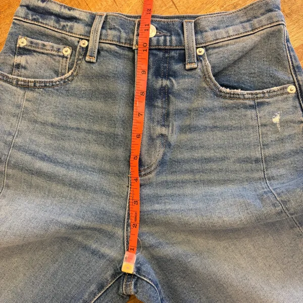 Pistola‎ Eli Barrel Jeans 24 Rhythm Vintage High Rise Arched Cropped Light Wash - Image 12