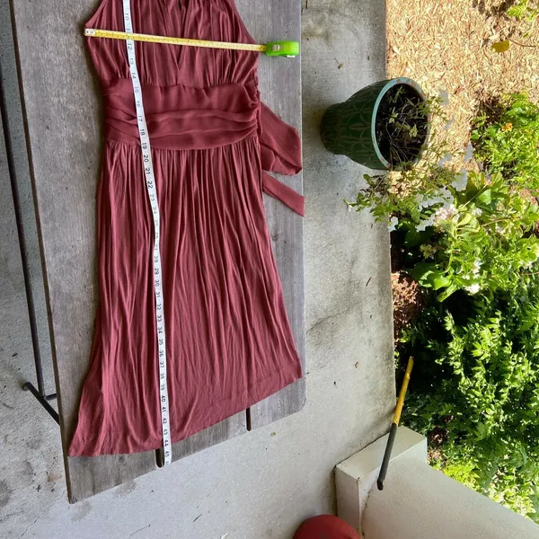 To the Max!‎ Womens Dress Size Small Rust Open Front Halter Knit Pockets NEW - Image 8