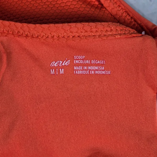 Aerie Textured Orange Scoop Neck Bikini Top M‎ NWT - Image 4