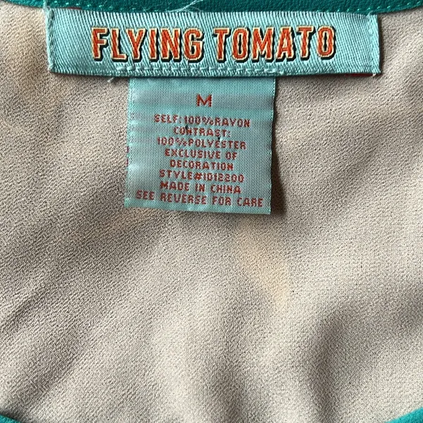 Flying Tomato dress geometric pattern womens medium - Image 6