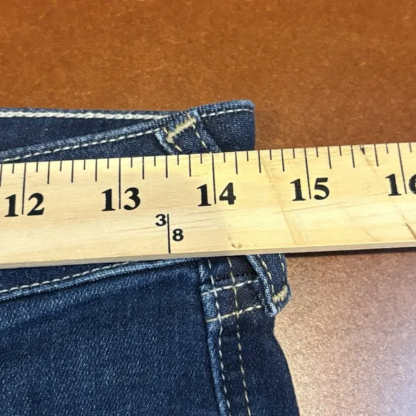 Ariat Jeans Womens 27R Blue Flare Perfect Rise Stretch Denim Dark Wash - Image 8