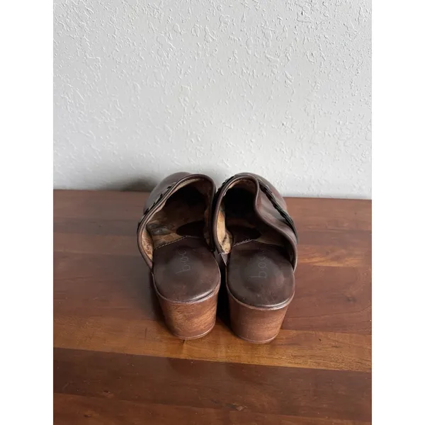B.O.C Brown Journi Braided Heeled Close Toed Clogs Womens 6 Cottagecore - Image 4