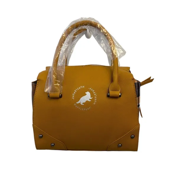 Hufflepuff Hogwarts Bucket Handbag Yellow/ Plaid. NWT - Image 4