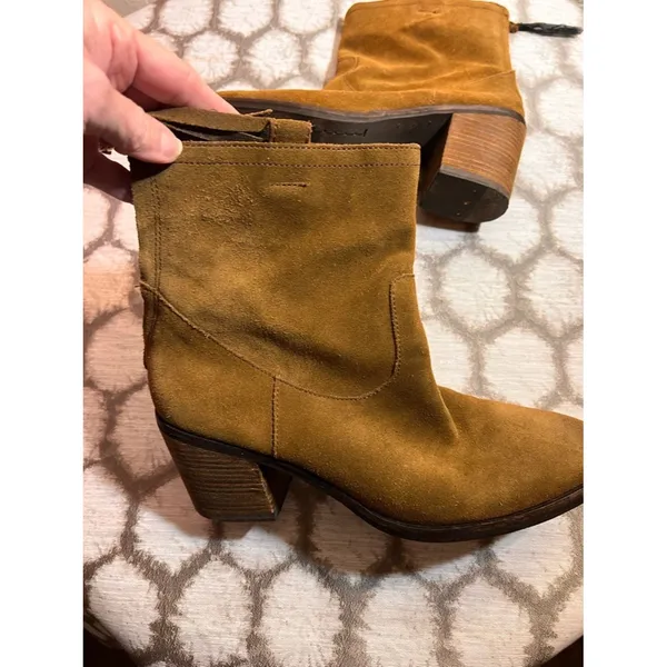 Sam Edelman Suede Ankle Boots in Chestnut - Image 2