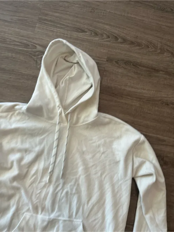 Marc New York Pullover Hoodie Womens Large Cream Ivory Kangaroo Andrew Marc - Image 6