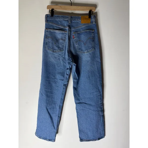 Levi's Ribcage‎ straight ankle jeans blue size 29 - Image 2